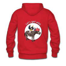 Load image into Gallery viewer, Let&#39;s Get Wild Hoodie (Light Text) - red
