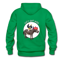 Load image into Gallery viewer, Let&#39;s Get Wild Hoodie (Light Text) - kelly green
