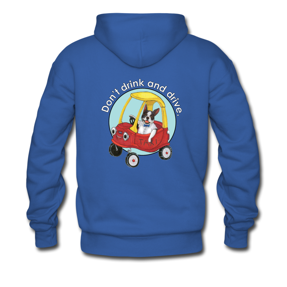 Don't Drink and Drive Hoodie (light text) - royal blue