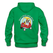 Load image into Gallery viewer, Don&#39;t Drink and Drive Hoodie (light text) - kelly green
